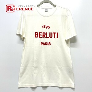 Berluti ベルルッティ ロゴ 日本限定 トップス 半袖Ｔシャツ コットン ホワイト レディース【中古】