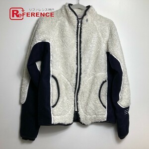 MONCLER モンクレール 7 Moncler Frgmt Hiroshi Fujiwara コレクション オフホワイト ロゴ ジップアップ ボア ジャケット【中古】