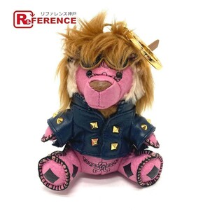 MCM M si- M Bear lion key ring fashion accessories bag charm key holder charm leather Pink Lady -s[ used ]