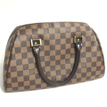 LOUIS VUITTON ルイヴィトン N41434 リベラMM ボストンバッグ カバン ダミエ ハンドバッグ エベヌ ブラウン レディース【中古】_画像4