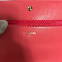 CHANEL シャネル A80972 マドモアゼル チェーンウォレット 長財布 CC ココマーク マトラッセ ピンク ショルダーバッグ 【中古】_画像9