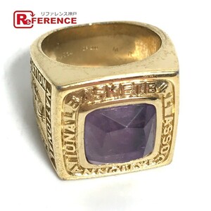 LOUIS VUITTON Louis Vuitton MP2864 bar g* purple ring accessory LV×NBA ring * ring purple men's [ used ]