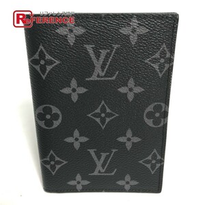 美品 LOUIS VUITTON ルイヴィトン M64501 クーヴェルテュール・パスポール NM トラベルグッズ パスポートケース ブラック メンズ【中古】