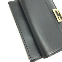 FENDI フェンディ 8M0423 バゲット カードホルダー 小銭入れ 財布 コインケース ブラック レディース【中古】_画像6