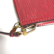 LOUIS VUITTON ルイヴィトン M52947 ポシェット アクセソワール ハンドバッグ カバン ショルダーバッグ エピ アクセサリーポーチ【中古】_画像9