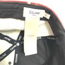 CELINE セリーヌ 2AUU1702Q Street Style Cap 帽子 キャップ帽 ベースボール ロゴ キャップ ブラウン系 レディース【中古】_画像9