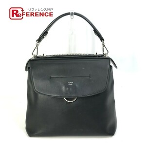 FENDI Fendi 8BZ042tu school 2WAY ручная сумочка цепь портфель рюкзак черный женский [ б/у ]