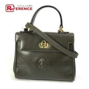 FENDI Fendi Vintage портфель 2WAY наклонный .. ручная сумочка портфель сумка на плечо хаки женский [ б/у ]