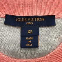 未使用 LOUIS VUITTON ルイヴィトン コントラストトリム プルオーバー モノグラム SUNCE1854 ニット グレー/ピンク レディース【中古】_画像8