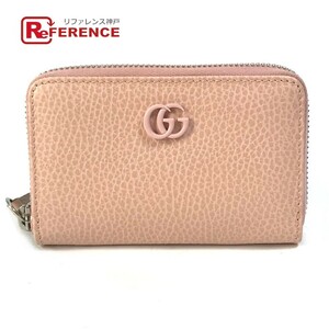 新品同様 GUCCI グッチ 644412 財布 コインケース 小銭入れ GGマーモント ダブルG カードケース ピンク レディース【中古】