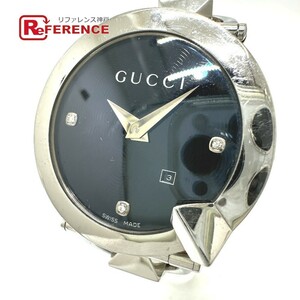 GUCCI グッチ 122.5 キオド 3P ダイヤモンド クォーツ 腕時計 シルバー メンズ【中古】