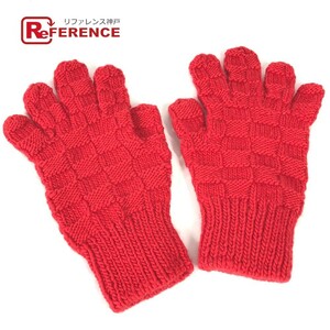 Неиспользованная Bottega veneta bottega veneta 653576 Intrechart Gloves перчатки Red Men [использовали]