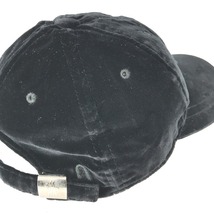 MONCLER モンクレール ロゴ ベロア 帽子 キャップ帽 ベースボール キャップ ブラック レディース【中古】_画像6