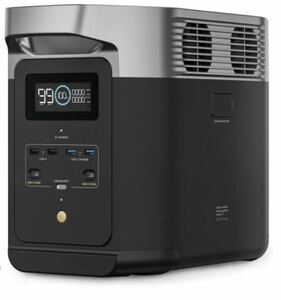 EcoFlow ポータブル電源 DELTA 2 リン酸鉄 1024Wh 家庭用 蓄電池 ポータブル バッテリー AC出力1500W 1000W 急速充電 1.2時間フル充電