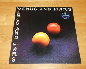 ■ポール・マッカートニー/ウィングスLP【VENUS AND MARS/ヴィーナス・アンド・マース】ポスター・ステッカー付/U.S.A.盤/SMAS-11419♪