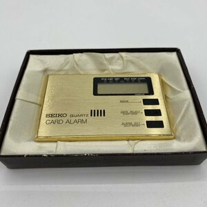 SEIKOセイコー　クオーツ　クロックカードアラーム　EK501G記念品1980年代　日本製