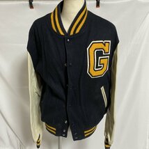 Golden Bear /ゴールデンベア メンズMサイズ 古着 スタジャン ビックロゴワッペン 冬服_画像1