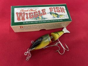 推定未使用 クリークチャブ ウイグルフィッシュ オールド ヘドン ザウルス アーボガスト サウスベンド Creek Chub Wiggle Fish #2401W-PE