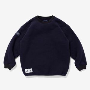 希少★新品本物【紺★3】HORIZON FLEECE CREW NECK ホライゾン フリース クルーネック 極厚ボア 正規品 ディセンダント 入手困難DESCENDANT