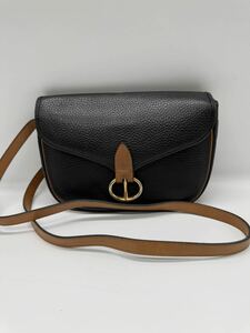 ★ Christian Dior / クリスチャン ディオール ショルダーバッグ レザー 黒 ブランド 中古品 1223NA