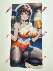 【1円スタート】プレイマット　制服 美少女 コスプレ 女子学生 ビキニ 巨乳　同人　Hooters Lucina　ＤＣ021