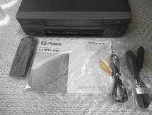 ★☆FUNAI　フナイ　再生専用　VHS　ビデオデッキ　VP-1C AC100　DC12V　ほぼ未使用☆★_画像3