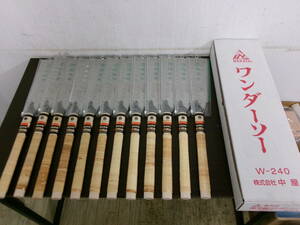 N-235【12-18】◎1 金物店在庫品 替刃式鋸 中屋鋸 NAKAYA ワンダーソー 240㎜ 12点まとめて 未使用長期保管品 /大工道具 のこぎり ノコギリ