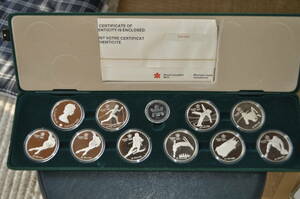 ロイヤルカナディアンミント　２０ドル　銀貨　１９８８年　カルガリーオリンピック　記念銀貨　セット
