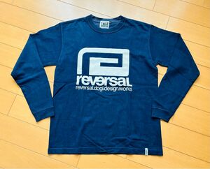 ■リバーサル reversal ビッグロゴ ロングTシャツ S 小寸 長袖 ロンT 