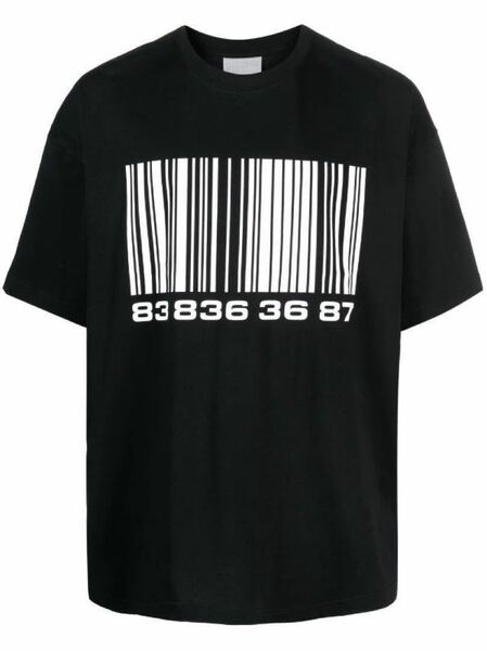 VETEMENTS バーコード ロゴ Tシャツ　ヴェトモン　半袖 ブラック