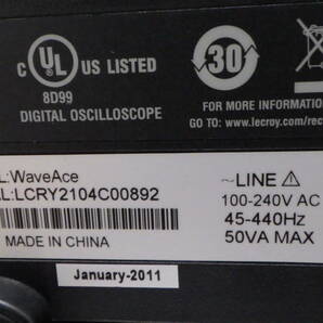 即決！★LeCroy デジタルオシロスコープ WaveAce 101 40MHz 500Msps K1206NKの画像6