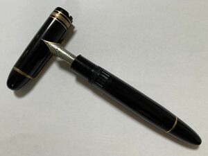 1円〜 MONTBLANC MEISTERSTUCK 149 モンブラン 万年筆 マイスターシュテュック 中白 ペン先 4810 14C 585 キャップに割れ有 詳細不明品