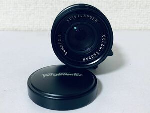 1円〜 美品 Voigtlander フォクトレンダー COLOR-SKOPAR 50mm F2.5 レンジファインダーカメラ レンズ ブラック 動作確認済