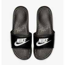 NIKE BENASSI JDI 343880 090/28cm 柔らかいミッドソールのフォームとジャージー素材の裏地/快適性でゆったりとした上質な履き心地を実現_画像2