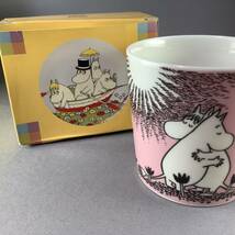 未使用希少1996タグ付ARABIA FINLAND ムーミン マグカップ アラビア MOOMIN Office ピンク系桃色 レア 北欧 イッタラマリメッコ_画像7