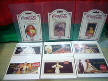 《・コカ・コーラ・》Coca-Cola・マグネット(スチール製)・カード・18863～復刻版３枚／・ポストカード(絵葉書)復刻版・６枚・未使用・美品_画像1