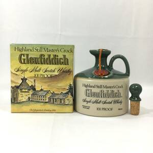 グレンフィディック Glenfiddich ハイランド マスターズクロック 陶器 箱付 750ml 101PROOF 約1362g シングルモルト ウイスキー 古酒