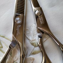 ヘアカットはさみセット　Knight Rise SCISSORS ヘアカットはさみ　すきバサミ HAND MADE プロ美容師監修　未使用　取扱説明書　箱入り_画像4