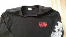 アキラ AKIRA ART OF WALL 渋谷PARCO Tシャツ 大友克洋 ロンT プリント 長袖 Lブラック 黒 ロングTシャツ_画像3