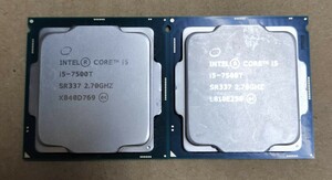 動作品　インテル製　第7世代　CPU 2個Intel Core i5 7500T 2.70GHz　送料無料