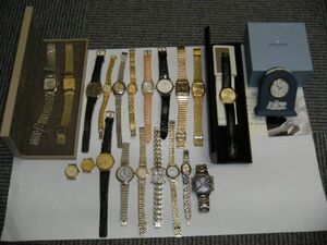 ★腕時計・置時計 まとめ/SEIKO・RADO・folli follie・Roventa Henex・Dunhill・VALENTINO・WEDGWOOD・CITIZEN 他/計21個/ジャンク品扱い★