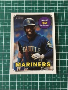 即決のみ！★TOPPS MLB 2018 HERITAGE HIGH NUMBER #618 デナード・スパン（DENARD SPAN）【シアトル・マリナーズ】ベースカード 18★