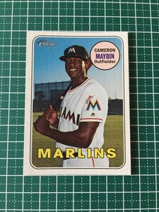 即決のみ！★TOPPS MLB 2018 HERITAGE HIGH NUMBER #628 キャメロン・メイビン（CAMERON MAYBIN）【マイアミ・マーリンズ】ベース 18★