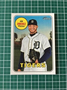 即決のみ！★TOPPS MLB 2018 HERITAGE HIGH NUMBER #637 ジョー・ヒメネス（JOE JIMENEZ）【デトロイト・タイガース】ベースカード 18★