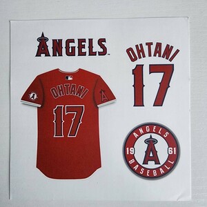 新品　MLB　ロサンゼルス・エンゼルス　野球　キーホルダー　大谷翔平　150mm　レッド　Angels　Sticker　ユニフォームステッカー