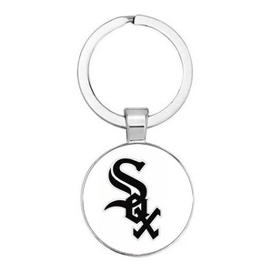 新品　MLB　Chicago White Sox シカゴ　ホワイトソックス　野球　キーホルダー　キーリング　ホワイト　Baseball