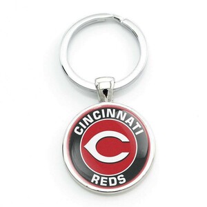 新品　シンシナティ・レッズ　キーホルダー　野球　キーホルダー　キーリングメジャーリーグ　MLB　金属　4cm 簡易梱包 Cincinnati Reds
