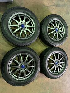 【2022年製 未走行 超バリ溝 美品】WEDS 16in 6J +40 PCD100 トーヨー ガリット GIZ 195/65R16 