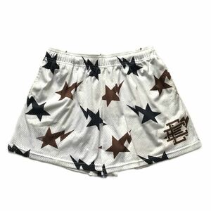 Eric Emanuel エリックエマニュエル BAPE Stars Basic Short スター メッシュ ショートパンツ ハーフパンツ size:XL /バスケ ショーツ APE