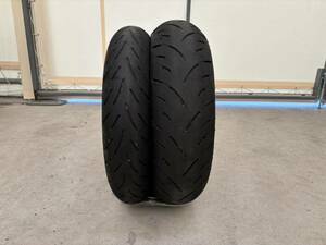 【中古】DUNLOP SPORTMAX GPR-300F前後セット　120/70ZR17 MC(58W) & 160/70ZR17 MC(69W)